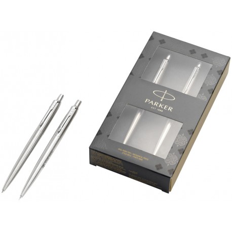 Parure stylos Jotter Stainless Steel